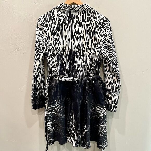 Samuel Dong Women’s Animal Print Tie Front Jacket - Size: Small - Picture 2 of 9